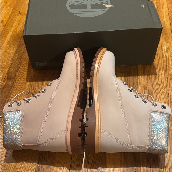 Timberland Heritage 6” Light Pink Nubuck Womens US 8.5 WD - Picture 3 of 4